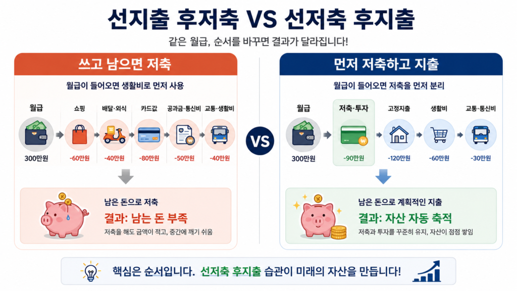 선저축 후지출 비교