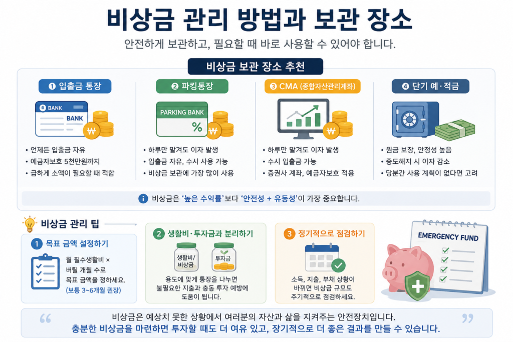 비상금은 어디에 보관하는 것이 좋을까?